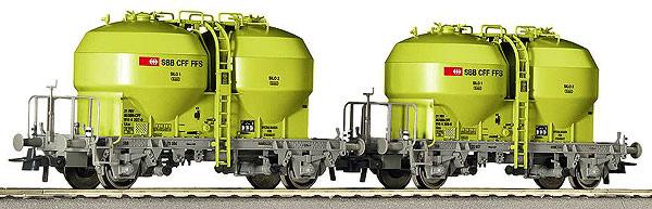 Set of 2 Cement transport cars<br /><a href='images/pictures/Roco/66048.jpg' target='_blank'>Full size image</a>